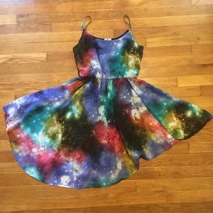 💫Galaxy Space asymmetrical dress ⭐️